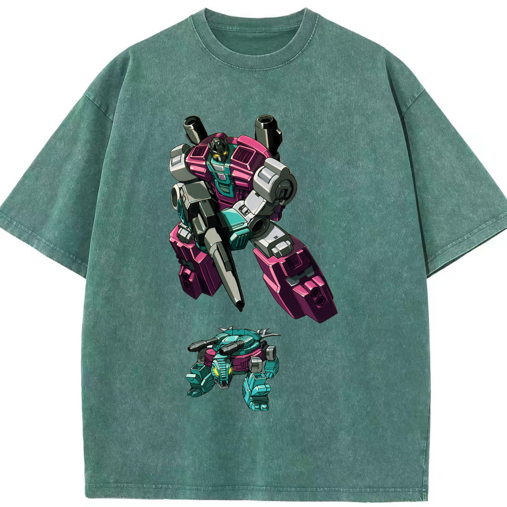 （画像用）  綿100% ヴィンテージ風 半袖Tシャツ（フロントプリント）